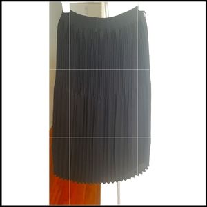 Pleated black skirt